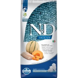 FARMINA N&D OCEAN - Cod Pumpkin&Cantaloupe PUPPY MED&MAX sausas maistas šunims
