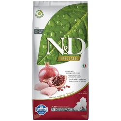 FARMINA N&amp;D PRIME - DOG Dry Chicken&amp;Pomegranate PUPPY MED&amp;MAX 12 kg