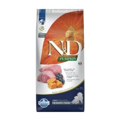 FARMINA N&amp;D PUMPKIN - DOG Dry Lamb&amp;Blueberry PUPPY MED&amp;MAX 12 kg