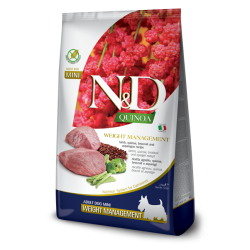 FARMINA N&amp;D QUINOA - DOG Dry WEIGHT MANAGEMENT Lamb&amp;Broccoli ADULT MINI 2,5 kg