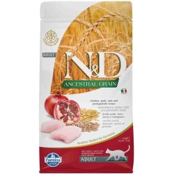 FARMINA N&amp;D ANCESTRAL GRAIN - CAT Dry Chicken Spelt Oats&amp;Pomegranate ADULT 300 g