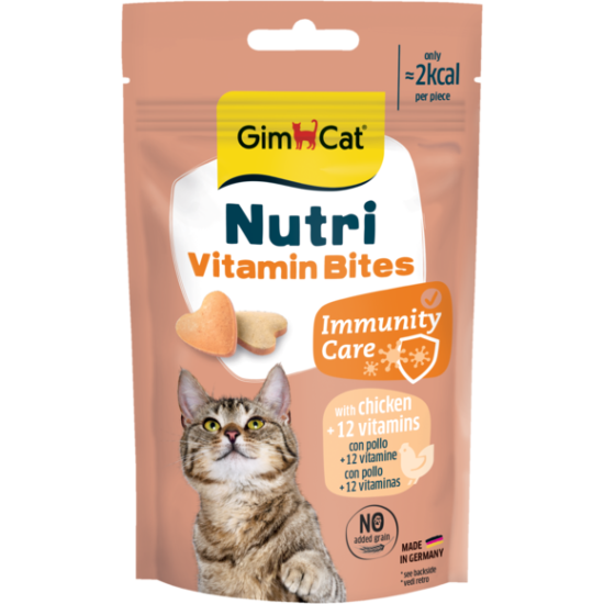 GIMCAT NUTRI VITAMIN BITES CHICKEN (su vitaminais ir vištiena) 40 G