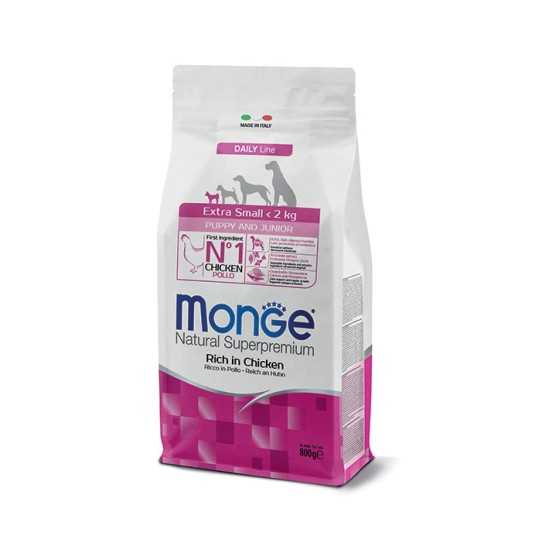 M11402 Monge Dry Dog Extra Small Puppy & Junior 0,8 kg