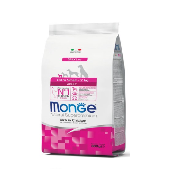 M11419 Monge Dry Dog Extra Small Adult 0,8 kg