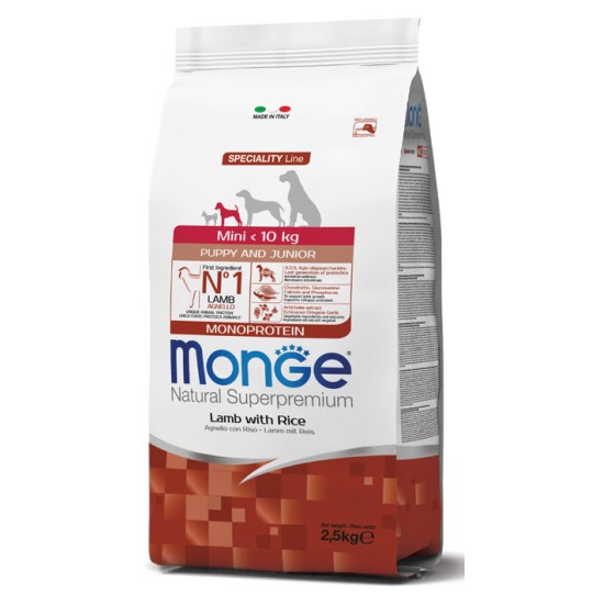 M11518 Monge Dry Dog Spec. Line - Mini Puppy Lamb & rice 0,8 kg