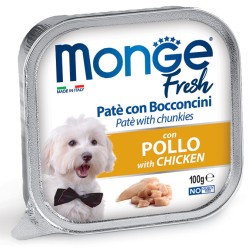 M13062 Monge Fresh - Wet Dog Alu Pate & chunkies chicken 100 g