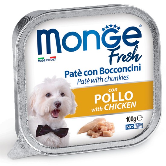 M13062 Monge Fresh - Wet Dog Alu Pate & chunkies chicken 100 g
