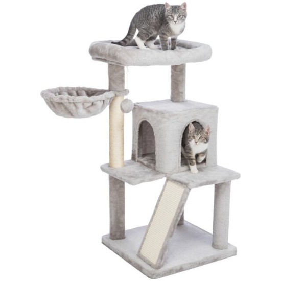 3.6_44435 TRIXIE Junior Pepito draskyklė daugiaaukštė, 98cm, pilka