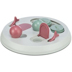 3.5_45892 TRIXIE Cat Activity Flip Board strateginis žaidimas katėms, 23 cm, šv.pilka/uogų