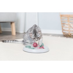 3.5_45892 TRIXIE Cat Activity Flip Board strateginis žaidimas katėms, 23 cm, šv.pilka/uogų
