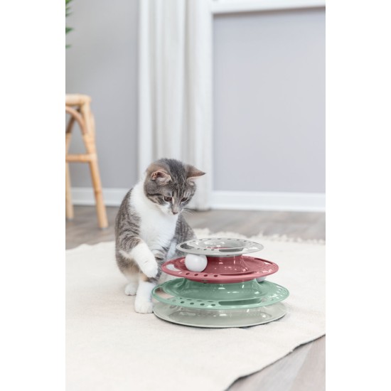 3.5_41345 TRIXIE Žaidimas katei Catch the Balls, plastikas, 25x13 cm (pak.2)
