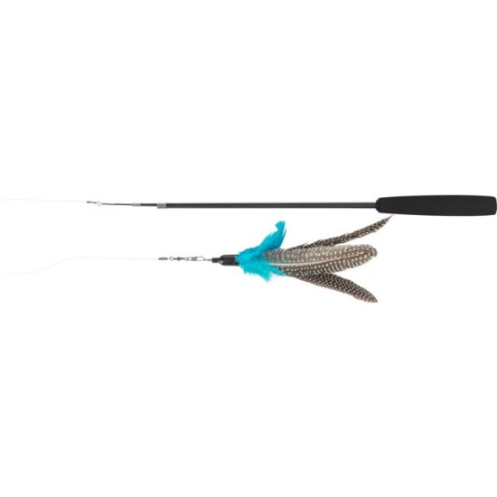 3.5_45763 TRIXIE Teleskopinė meškerė, su 2 žaislais, stiklo pluoštas, 40-98 cm (pak.4)