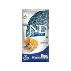 F36469 FARMINA N&D OCEAN - DOG Dry Herring&Orange ADULT MINI 7 kg