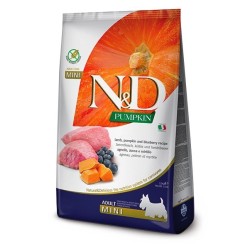 F33277 FARMINA N&D PUMPKIN - DOG Dry Lamb&Blueberry ADULT MINI 2,5 kg (pak.4)