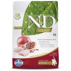 F21199 FARMINA N&D PRIME - CAT Dry Chicken&Pomegr KITTEN 300 gr (pak.16)