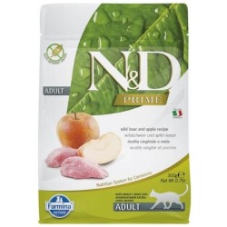 F21076 FARMINA N&D PRIME - CAT Dry Wild Boar&Apple ADULT 300 g (pak.16)