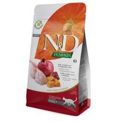 F35387 FARMINA N&D PUMPKIN - CAT Dry Quail&Pomegranate ADULT 1,5 kg (pak.8)