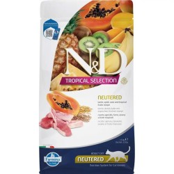 F42125 FARMINA N&D TROPICAL SELECTION - CAT Dry Lamb, Spelt, Oats NEUTERED 1,5 kg (pak.8)