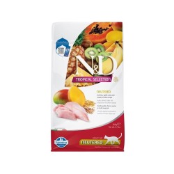 F42194 FARMINA N&D TROPICAL SELECTION - CAT Dry Chicken, Spelt, Oats NEUTERED 300 gr (pak.16)