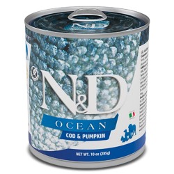 F02451 FARMINA N&D OCEAN - DOG Wet Cod&Pumpkin ADULT 285 g (pak.6)