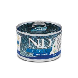 F02239 FARMINA N&D OCEAN - DOG Wet Cod&Squid ADULT MINI 140 g (pak.6)