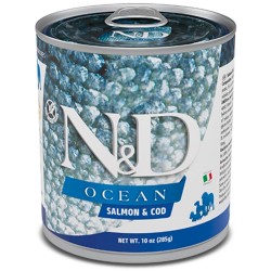 F02475 FARMINA N&D OCEAN - DOG Wet Salmon&Cod ADULT 285 g (pak.6)