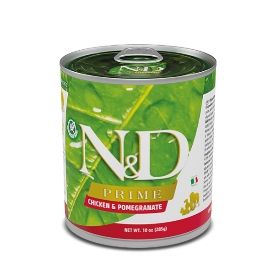 F02529 FARMINA N&D PRIME - DOG Wet Chicken&Pomegranate ADULT 285 g (pak.6)