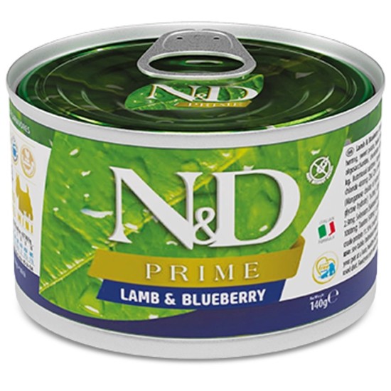 F02284 FARMINA N&D PRIME - DOG Wet Lamb&Blueberry ADULT MINI 140 g (pak.6)