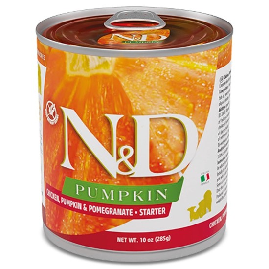 F05742 FARMINA N&D PUMPKIN - DOG Wet Chicken Pumpkin&Pomegranate STARTER PUPPY 285 g (pak.6)