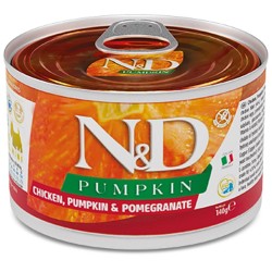 F02314 FARMINA N&D PUMPKIN - DOG Wet Chicken Pumpkin&Pomegranate ADULT MINI 140 g (pak.6)