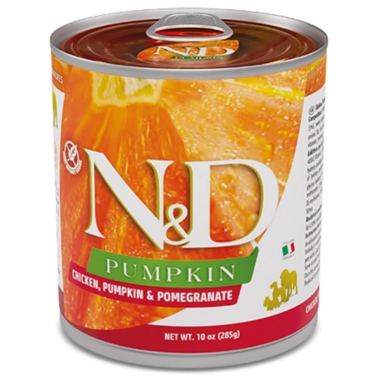 F02567 FARMINA N&D PUMPKIN - DOG Wet Chicken Pumpkin&Pomegranate ADULT 285 g (pak.6)