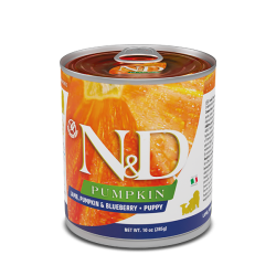 F02550 FARMINA N&D PUMPKIN - DOG Wet Lamb Pumpkin&Blueberry PUPPY 285 g (pak.6)
