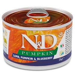 F02338 FARMINA N&D PUMPKIN - DOG Wet Lamb Pumpkin&Blueberry ADULT MINI 140 g (pak.6)