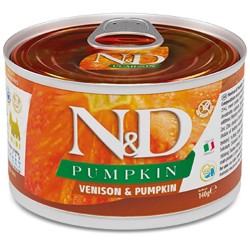 F02352 FARMINA N&D PUMPKIN - DOG Wet Venison&Pumpkin ADULT MINI 140 g (pak.6)