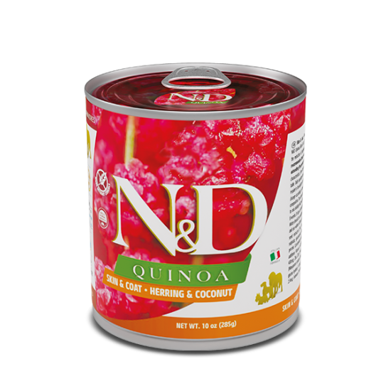 F02635 FARMINA N&D QUINOA - DOG Wet Herring&Coconut ADULT 285 g (pak.6)