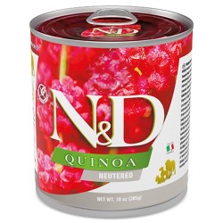 F07036 FARMINA N&D QUINOA - DOG Wet Pork NEUTERED ADULT 285 g (pak.6)