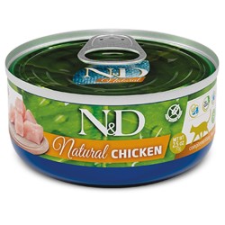 F07203 FARMINA N&D NATURAL - CAT Wet Chicken ADULT 140 g (pak.18)