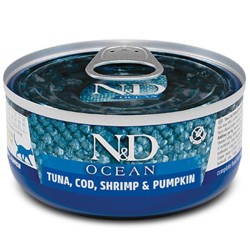 F01997 FARMINA N&D OCEAN - CAT Wet Tuna Cod Shrimp&Pumpkin ADULT 70 g (pak.24)