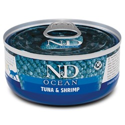 F02888 FARMINA N&D OCEAN - CAT Wet Tuna&Shrimp ADULT 70 g (pak.24)
