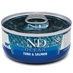 F02031 FARMINA N&D OCEAN - CAT Wet Tuna&Salmon ADULT 70 g (pak.24)