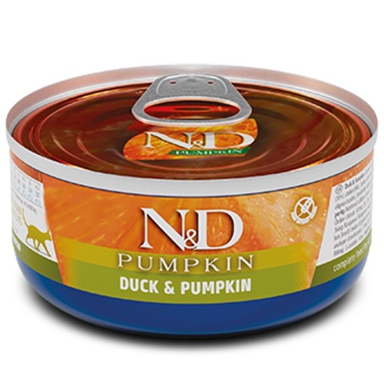 F02093 FARMINA N&D PUMPKIN - CAT Wet Duck&Pumpkin ADULT 70 g (pak.24)