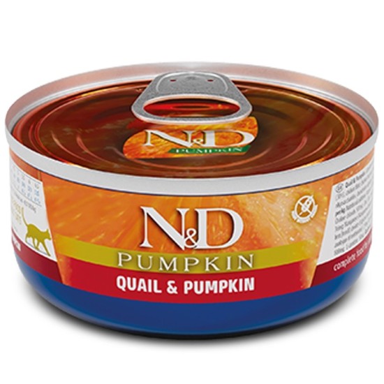 F02116 FARMINA N&D PUMPKIN - CAT Wet Quail&Pumpkin ADULT 70 g (pak.24)