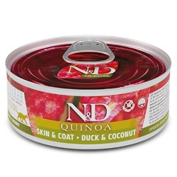 F02147 FARMINA N&D QUINOA - CAT Wet Duck&Coconut ADULT 80 g (pak.24)