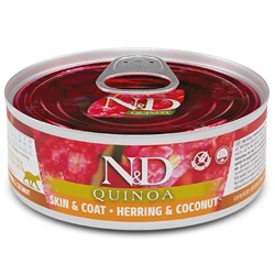 F02154 FARMINA N&D QUINOA - CAT Wet Herring&Coconut ADULT 80 g (pak.24)