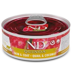 F02161 FARMINA N&D QUINOA - CAT Wet Quail&Coconut ADULT 80 g (pak.24)
