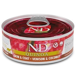 F02185 FARMINA N&D QUINOA - CAT Wet Venison&Coconut ADULT 80 g (pak.24)