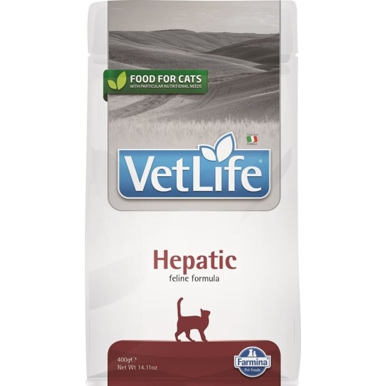 F30405 FARMINA VET LIFE - CAT Dry HEPATIC 400 gr (pak.16)
