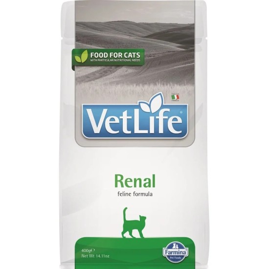 F25159 FARMINA VET LIFE - CAT Dry RENAL 400 gr (pak.16)