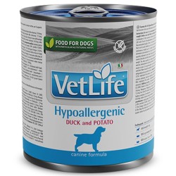 F02802 FARMINA VET LIFE - DOG Wet HYPOALLERGENIC Duck&Potato 300 g (pak.6)
