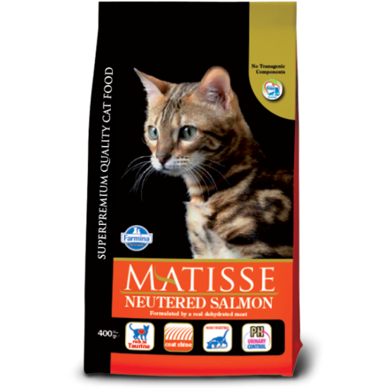F31228 FARMINA MATISSE - CAT Dry NEUTERED Salmon 400 gr (pak.16)